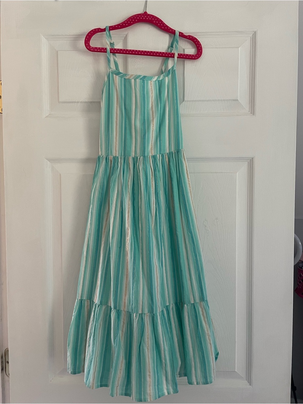 Girls' Gap Aqua Stripe Maxi Sundress